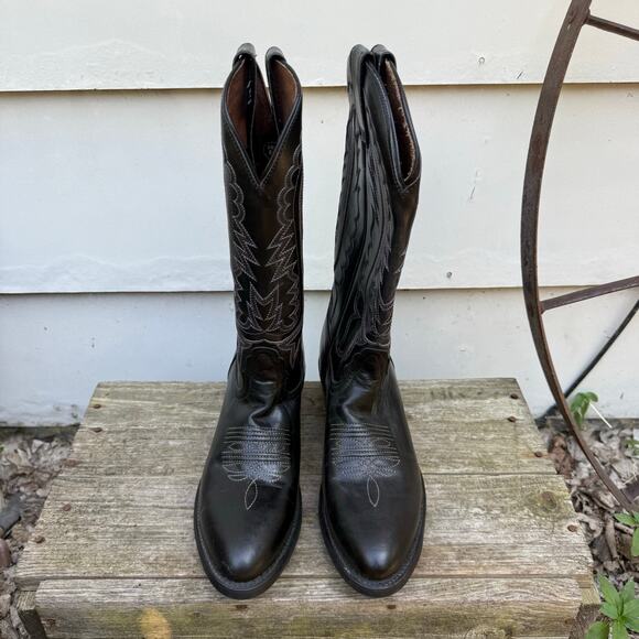 Nocona Jackpot Black 13” Round Toe Cowboy Boots NB5550 Size 8.5D - Picture 2 of 8